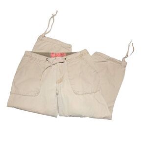 Mossissue women’s juniors size 1 rare vintage y2k khaki cotton capris